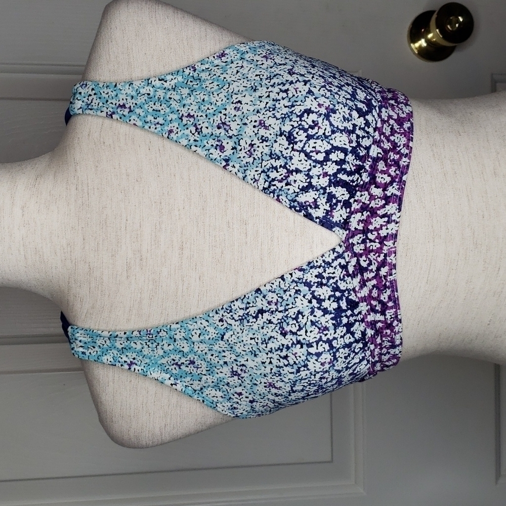 ATHLETA poseidon blue sydney bikini top size S